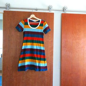 Faherty Striped Cotton Mini Dress